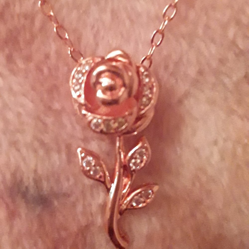 Affordable Disney Belle Beauty and the Beast Pendant Necklace